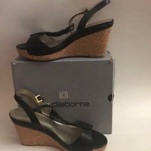 Black cork wedges